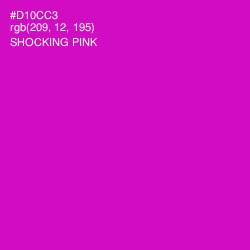 #D10CC3 - Shocking Pink Color Image